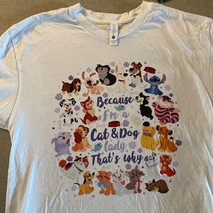Disney dog and cat lady T-shirt
